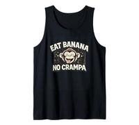 Divertido diseño de Mono Que Come plátano y Nunca se acalambran, el Primate se ríe Camiseta sin Mangas