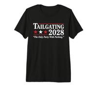 Divertido diseño de Parodia de campaña Electoral para el Día del Juego de Tailgating Camiseta Premium