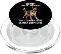 Divertido diseño de Pastor alemán para Hombres y Mujeres Amantes de los Perros GSD PopSockets PopGrip para MagSafe
