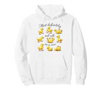 Divertido diseño de patitos no Todos en una Fila Sudadera con Capucha