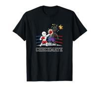 Divertido diseño de peón de ajedrez de Boxeo KO King Checkmate Camiseta