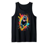 Divertido diseño de Perro Cane Corso Splash Art para los Amantes de Cane Corso Camiseta sin Mangas