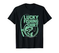 Divertido diseño de Pescador de Lucky Fishing Do Not Wash Camiseta