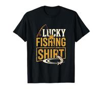 Divertido diseño de Pescador de Lucky Fishing Do Not Wash Camiseta