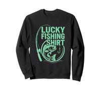 Divertido diseño de Pescador de Lucky Fishing Do Not Wash Sudadera
