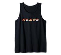 Divertido diseño de Playa de Verano Kawaii Escuadrón de Vacaciones de Cangrejo Camiseta sin Mangas