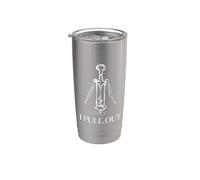 Divertido diseño de sacacorchos gigante para amantes del vino Vaso térmico de acero inoxidable de doble pared