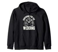 Divertido diseño de Shredding for The Wedding para la Fiesta del Novio de un Gorila Sudadera con Capucha