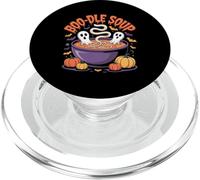 Divertido diseño de Sopa de Halloween Boo Dle PopSockets PopGrip para MagSafe