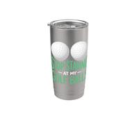 Divertido diseño de Stop Staring At My Golf Balls Vaso térmico de acero inoxidable de doble pared