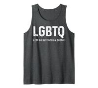 Divertido diseño de Tacos - LGBTQ Let's Go Buy Tacos & Queso Camiseta sin Mangas