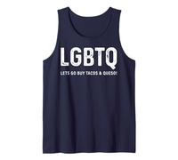 Divertido diseño de Tacos - LGBTQ Let's Go Buy Tacos & Queso Camiseta sin Mangas