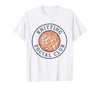 Divertido diseño de tejedor, Divertido Tejido de Punto Camiseta gráfica económica, Hombre, Blanco, L