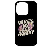 Divertido diseño de Texto de Sarcasmo Happy Hour de What's My Age Again Carcasa para iPhone 14 Pro