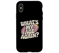 Divertido diseño de Texto de Sarcasmo Happy Hour de What's My Age Again Carcasa para iPhone X/XS