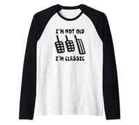 Divertido diseño de transmisión Manual I'm Not Old I'm Classic Camiseta Manga Raglan