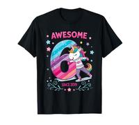 Divertido diseño de unicornio arcoíris para niñas que giran 2025 Camiseta