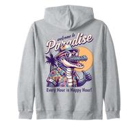 Divertido diseño de Verano Estilo Retro Bienvenido al paraíso Sudadera con Capucha