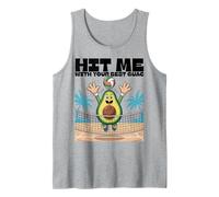 Divertido diseño de voleibol Hit Me With Your Best Guac Camiseta sin Mangas