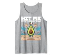 Divertido diseño de voleibol Hit Me With Your Best Guac Camiseta sin Mangas