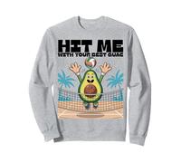 Divertido diseño de voleibol Hit Me With Your Best Guac Sudadera