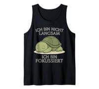 Divertido diseño de yoga - Tortuga en la infancia con frase Camiseta sin Mangas