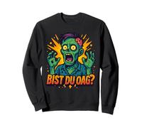 Divertido diseño de zombi con texto "Bist du OAG, cómic" Sudadera