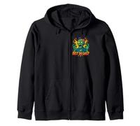 Divertido diseño de zombi con texto "Bist du OAG, cómic" Sudadera con Capucha