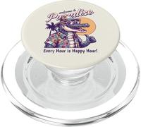 Divertido diseño Desgastado de Verano Estilo Retro Bienvenido al paraíso PopSockets PopGrip para MagSafe