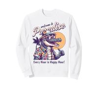 Divertido diseño Desgastado de Verano Estilo Retro Bienvenido al paraíso Sudadera