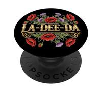 Divertido diseño Floral Vintage de La DEE Da PopSockets PopGrip Adhesivo
