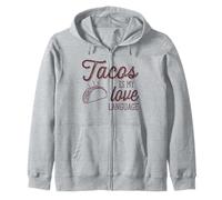 Divertido diseño gastronómico de Tacos Is My Love Language Sudadera con Capucha