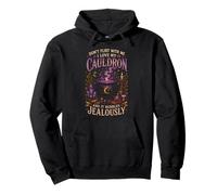 Divertido diseño gótico de Halloween del caldero Witchcore Sudadera con Capucha