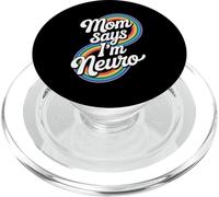 Divertido diseño neurodiverso mamá dice que soy neuro PopSockets PopGrip para MagSafe