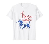 Divertido diseño para Amantes de los Dachshunds Bonjour Camiseta