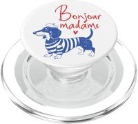 Divertido diseño para Amantes de los Dachshunds Bonjour PopSockets PopGrip para MagSafe