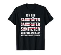 Divertido diseño paramédico alemán - Conductor de Ambulancia Camiseta