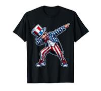 Divertido diseño patriótico del 4 de julio de Dabbing Boy Camiseta