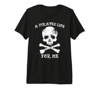 Divertido diseño Pirata con Calavera y Tibias Cruzadas de Life of A Pirates Camiseta Premium