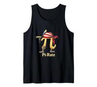Divertido Diseño Pirata Matemático Camiseta sin Mangas