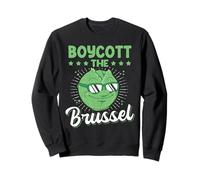 Divertido diseño Retro de Dibujos Animados Anti Coles de Bruselas Sudadera