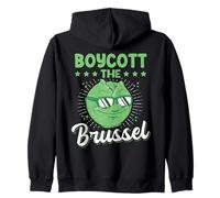 Divertido diseño Retro de Dibujos Animados Anti Coles de Bruselas Sudadera con Capucha