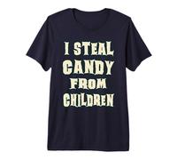 Divertido diseño sarcástico de Halloween I Steal Candy from Children Camiseta Premium