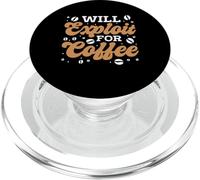 Divertido diseño Will Exploit for Coffee PopSockets PopGrip para MagSafe