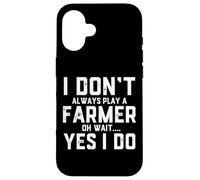 Divertido Disfraz de Agricultor para Agricultura regenerativa orgánica Local Carcasa para iPhone 16