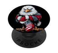 Divertido Disfraz de águila con calcetín de Navidad para Hombre y Mujer PopSockets PopGrip Adhesivo