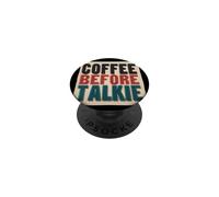 Divertido Disfraz de café Antes del discurso de Talkie PopSockets PopGrip Adhesivo