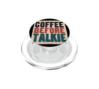 Divertido Disfraz de café Antes del discurso de Talkie PopSockets PopGrip para MagSafe