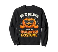 Divertido Disfraz de Calabaza Debido a la inflación para Fiesta de Halloween Sudadera