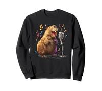 Divertido Disfraz de Canto de Capibara para los Amantes del Karaoke Sudadera